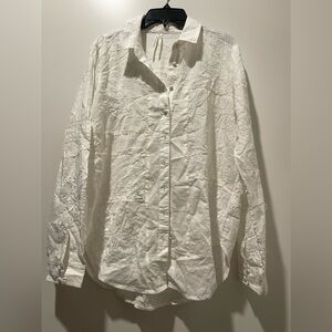 Anthropologie cotton Blouse XS
